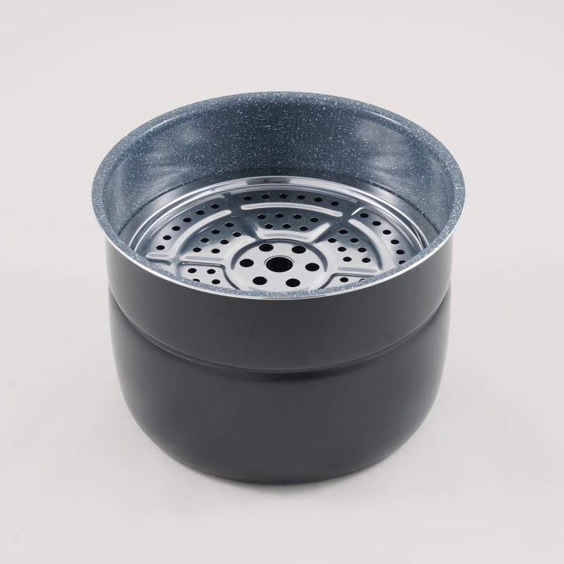 ألبرتو قدر ضغط كهربائي ستانلس ستيل، أسود 12لتر 1600واط - Image 4