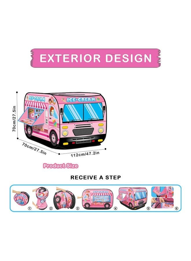 RollsTimi  Ice Cream Car Shaped Foldable Pop-Up Play Tent For Kids - Image 4