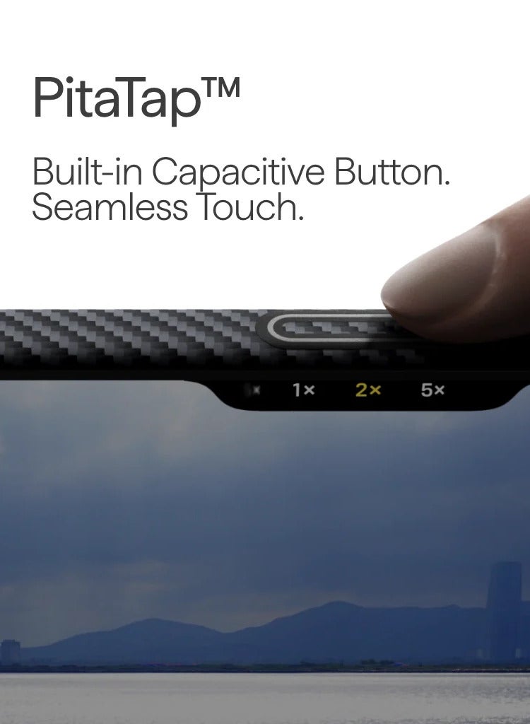 بيتاكا جراب نحيف للغاية لهاتف iPhone 17 Pro Max / PitaTap Seamless Touch / تصميم خفيف الوزن / سهل التركيب / غطاء خلفي - أسود/رمادي - Image 4