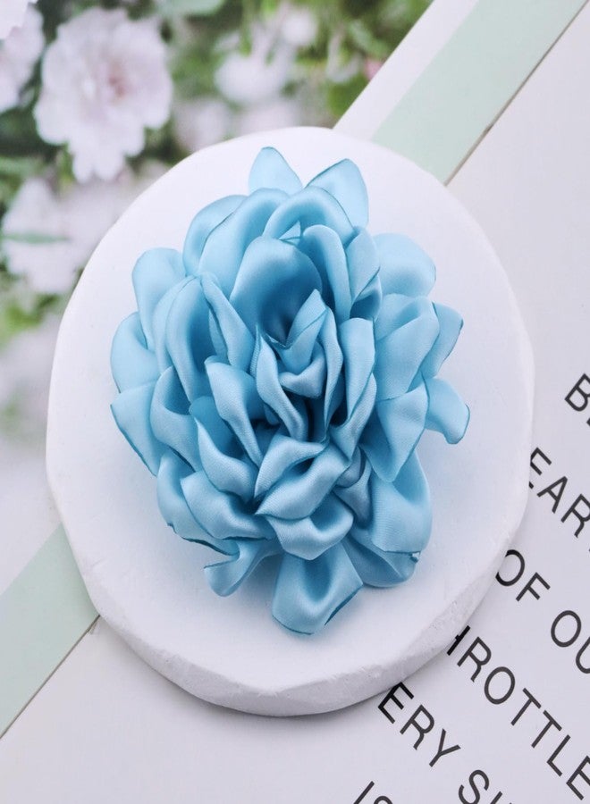 CSIYANJRY99 Dainty Fabric Rose Flower Large Brooch Lapel Pins Delicate Elegant Handmade Flower Brooches Pin Classic for Wedding Party Dance Banquet for Women Dress Suit Ceremony Clothes Accessories - Image 5
