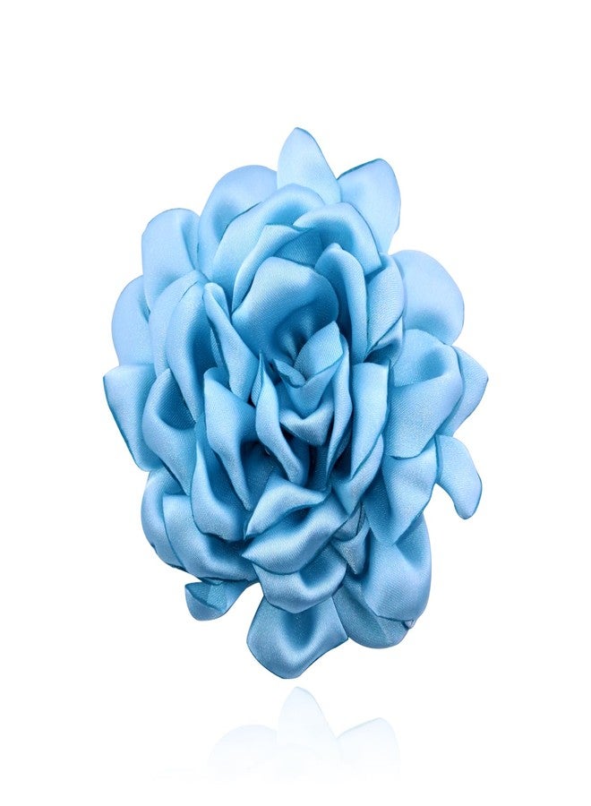 CSIYANJRY99 Dainty Fabric Rose Flower Large Brooch Lapel Pins Delicate Elegant Handmade Flower Brooches Pin Classic for Wedding Party Dance Banquet for Women Dress Suit Ceremony Clothes Accessories - Image 1