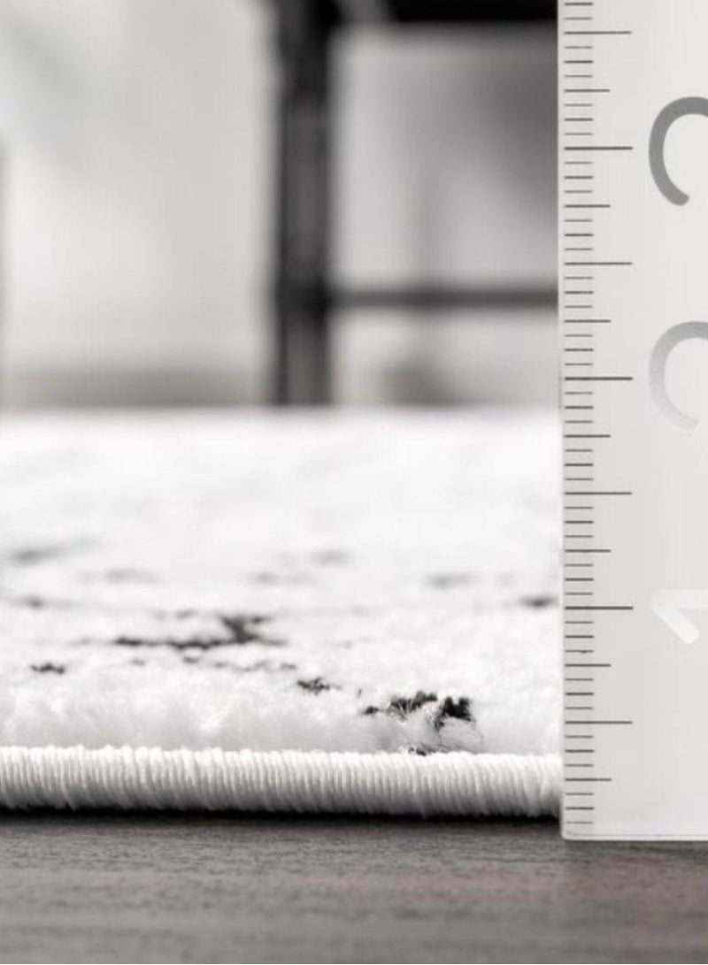 هاند بيكد فيرنتشر Handpicked Furniture Moroccan Inspired Black Rug, Ultra Soft Area Carpets For Bed Room, Living Room, And Dining Room, Antislip Floor Carpets, Easy To Clean, Made In Turkey - Image 5
