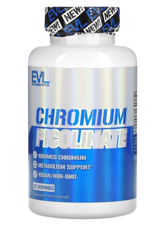 EVLUTION NUTRITION Chromium Picolinate 1000 mcg 30 Capsules 