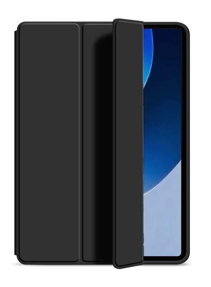 هواوي Matepad 10.4 بوصة ( 2022 ) حالة الهاتف المحمول ، استيقظ تلقائي / النوم ، والشعور بالراحة الجلد ، رقيقة جدا ثلاثة أضعاف قوس الغطاء الواقي ، لينة تبو الغطاء الخلفي ، أسود - Image 1