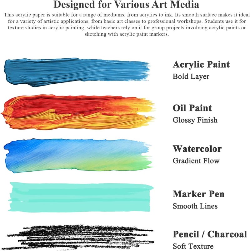 Fuxi Small Watercolor Sketchbook, 2-Pack - 5.5" x 8.5" | 140lb/300gsm Cold Press Watercolor Paper, 30 Sheets Per Pad. - Image 5