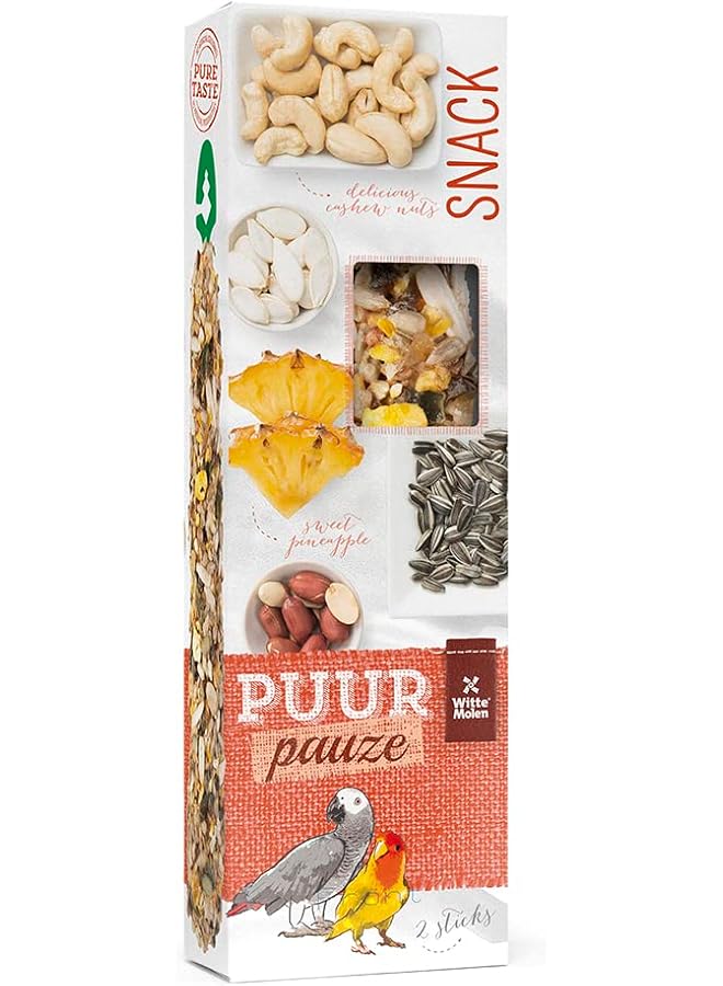 Witte Molen Pauze Sticks Parrot Pineapple And Peanut Weight 140G