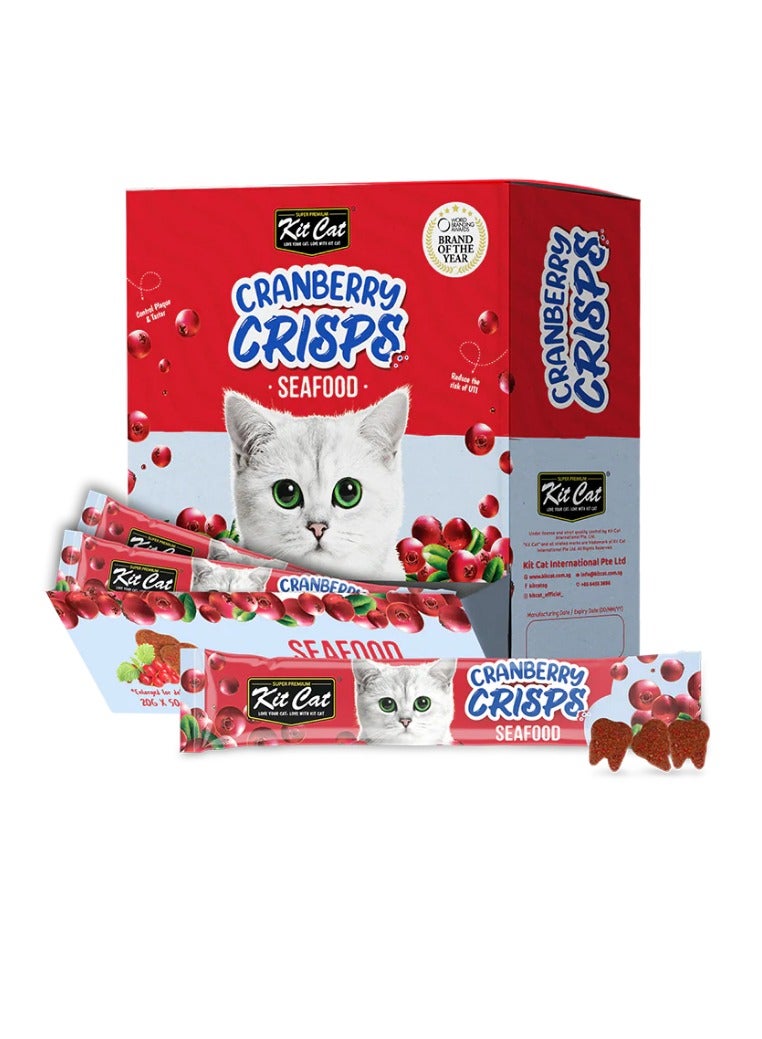 كيت كات كت كات مقرمشات التوت البري للقطط - 20 جرام - نكهة المأكولات البحرية - وجبات خفيفة صحية ولذيذة للقطط - Image 2