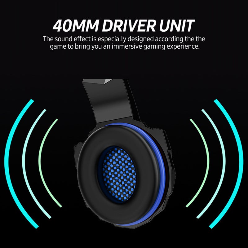 Python Fly G9000pro Gaming Headset with Noise Isolating 120-degree Adjustable Mic 40mm Driver Unit Wide Compatibility Red - Image 5