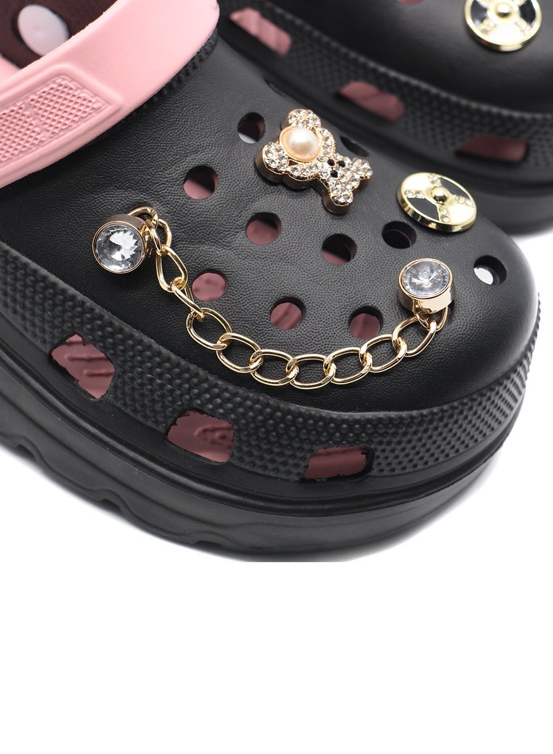 Kids Melody Women and Girls Clogs | Slip-On, Arch Support, High Heels Mules Clogs | Slide Wedge Sandals for Women's - Image 5