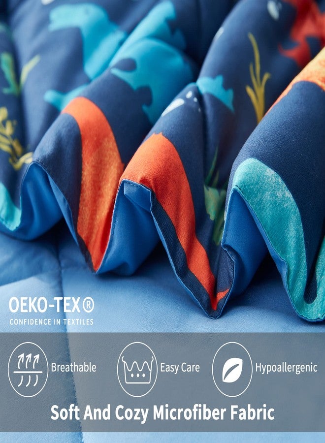 UMCHORD Kids Twin Bedding Comforter Set for Boys, 5 Pieces Soft Lightweight Dinosaur Bedding Twin Set with Sheets, Bed in a Bag, Durable Boys Twin Comforter Set - Image 4