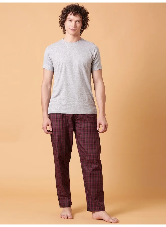 Joven Multicolor Checked Cotton Lounge Pant for Men  | Best Price UAE