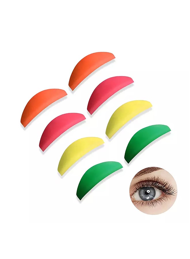 IOLITE 8-Pieces Eyelash Perming Curler Perm Pad Reusable Eyelash Perm Silicone Pads, Lift Rods Makeup Beauty Tool - GJD17 - Image 4