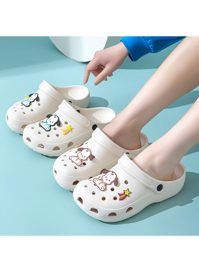 She enjoys She Xiang Dongtong Shoes, Women's Beach Shoes, Sandals, Outdoor Slippers, Te552, White Khaki-upgraded Version, 38/39 - Image 2