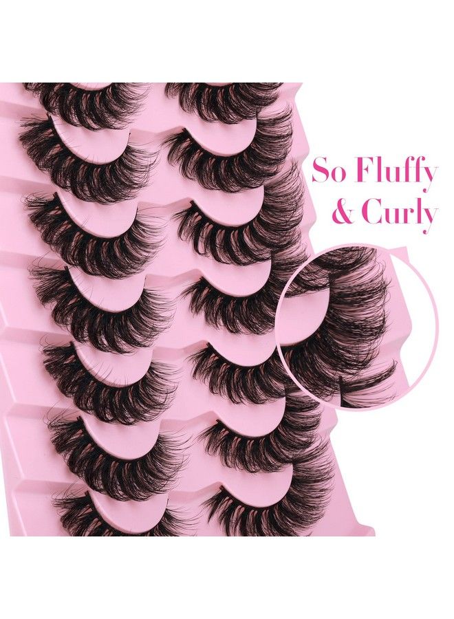 JIMIRE رموش منك رموش عيون قطة رقيقة 6D حجم رموش صناعية تبدو كالإضافات رموش كثيفة متقاطعة ناعمة ومجعدة 7 أزواج في العبوة - Image 4