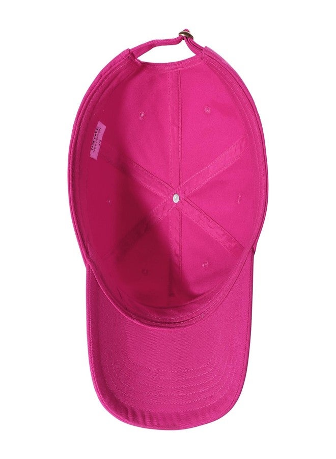 Ztl Oversize XXL Baseball Cap for Big Heads 23.6"-25.6", Extra Large Cotton Baseball Hat, Plus Size Unstructured Dad Hats Hot Pink - Image 3