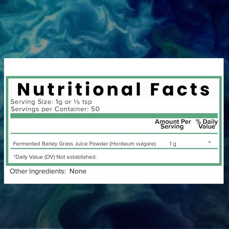 Holistic Bin Organic Barley Grass Juice Powder - 100% Pure USDA Organic - Fermented with 35 Probiotic Strains - Nutrient-Dense Green Superfood for Smoothies - Supports Digestion - 30 Day Supply (50g) - Image 3