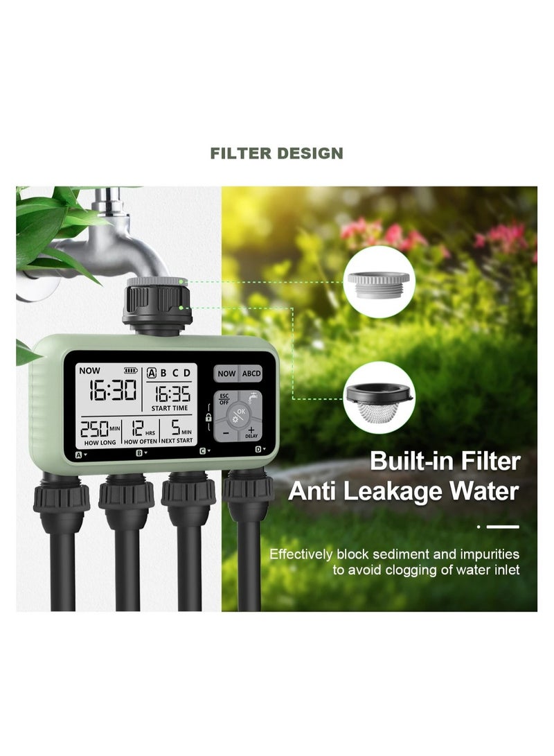 China 4-Outlet Water Timers Multifunctional Sprinklers Multi Caliber Adaptation Convenient Installation Youngs Garden Tools - Image 4