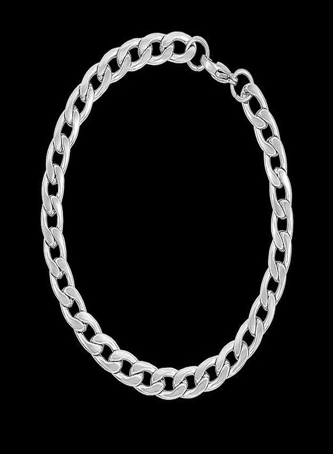 VishList 8 inch Stylish Chain Style Stainless Steel Bracelet for Men Boys Unisex - Image 4