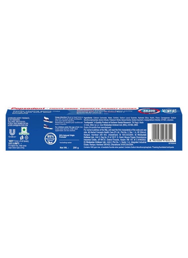 Pepsodent Germicheck 200G 8 Actions, Whole Mouth Toothpaste Fights Teeth, Gum & Tongue Germs, Prevents Cavity, Helps Teeth Whitening & Oral Hygiene  - Image 2