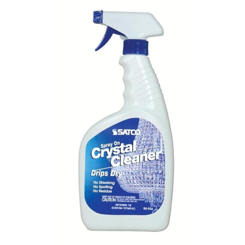 Satco 90934 32 Ounces - Crystal Chandelier Cleaner - Spray On