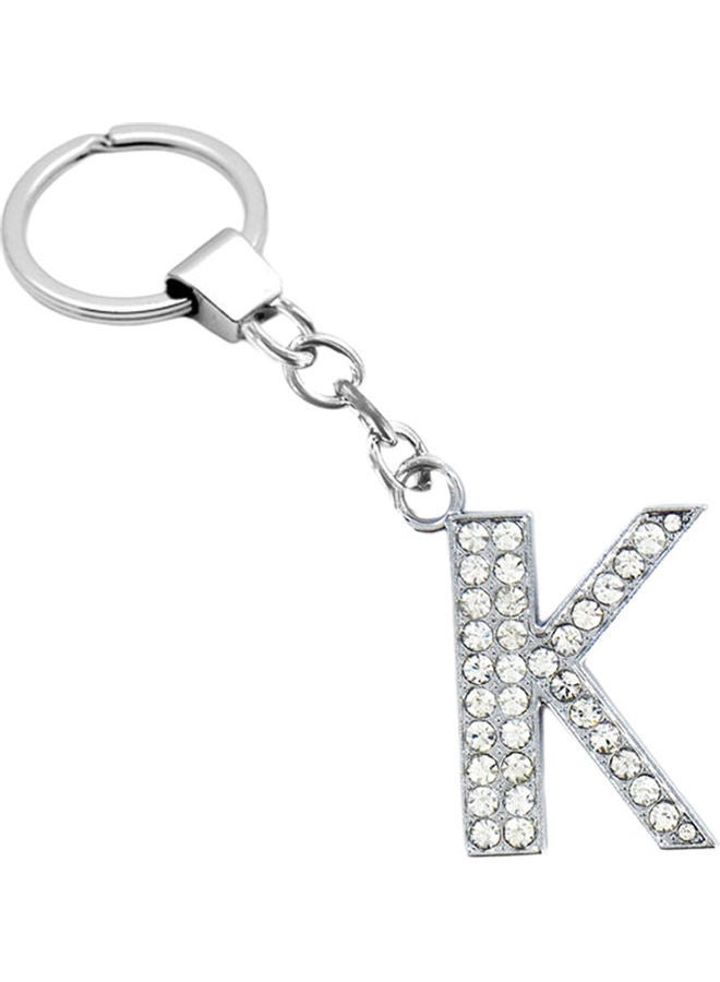NIBEMINENT Alphabet Rhinestone Inlaid Keychain - Image 1