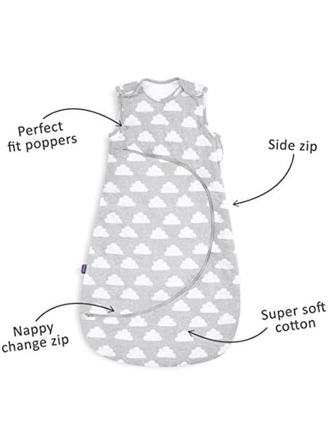 Snuz Pouch 0 6M Sleeping Bag 1.0 Tog Cloud  - Image 3