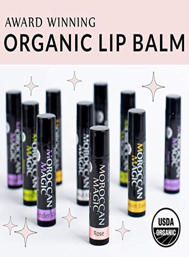 Moroccan Magic Organic Lip Balm 5 Piece Variety Pack Gift Set | Organic Argan And Essential Oils | Smooth | Natural | NonToxic | Cruelty Free | 5 Pack - Image 5