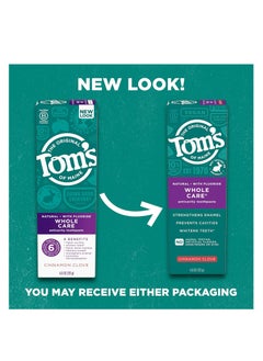 Tom's of Maine Tom's of Maine Whole Care Natural Toothpaste with Fluoride, Cinnamon Clove, 4.0 oz. 3-Pack  - Image 4