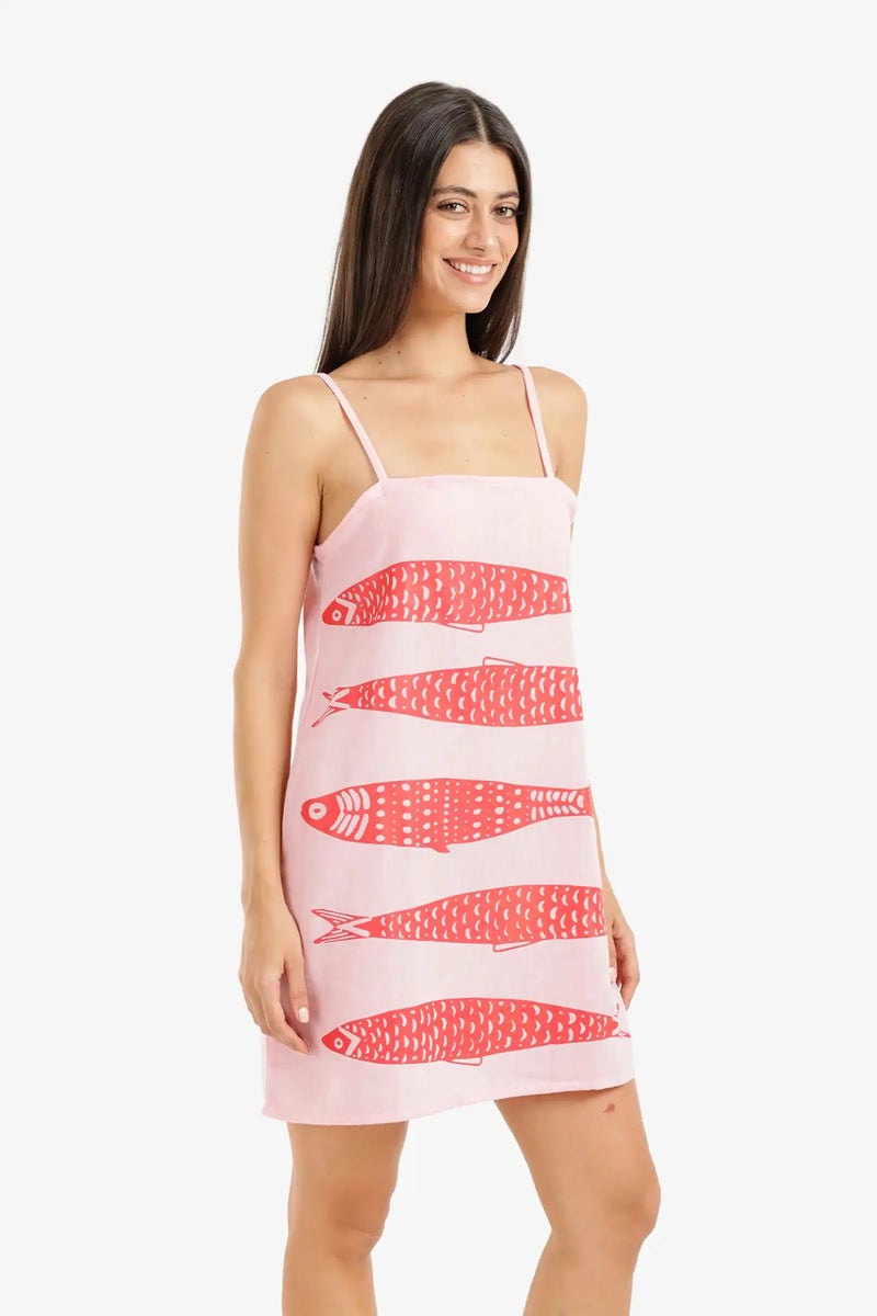 Carina Fish Print Beach Dress - Image 2
