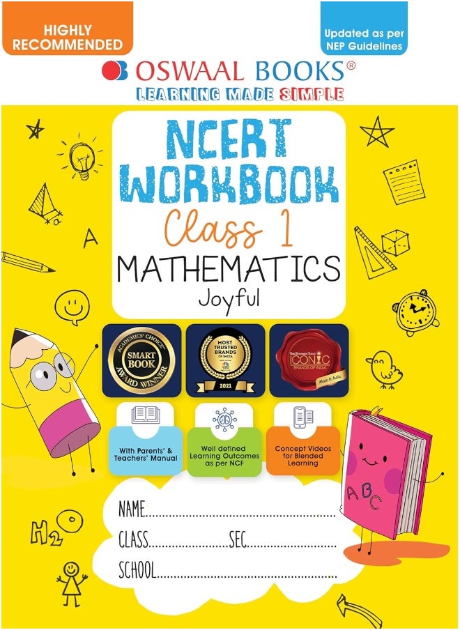 Oswaal NCERT Workbook Maths Class 1 Mathematics Joyful | Class 1 Maths Workbook Mathematics Joyful (For Latest Exam)