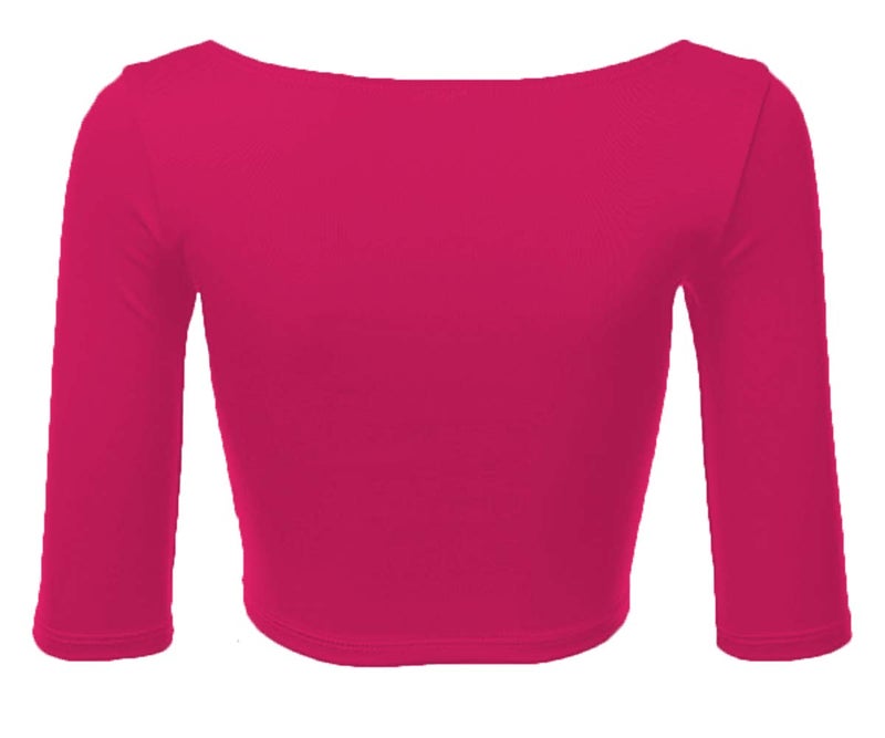 THE BLAZZE 1055_DPK_2XL The BLAZZE Cotton 1055 Women's Readymade Long Sleeve Blouse (Xx-Large, Dark Pink) - Image 3