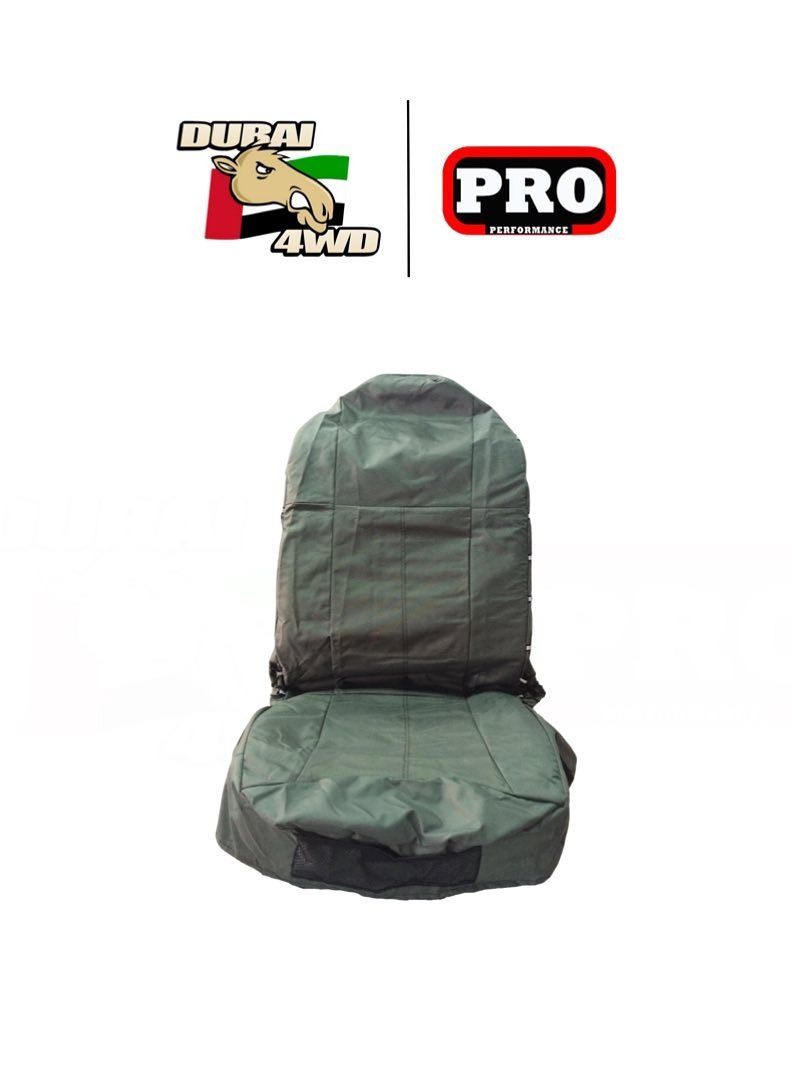 Pro Performance Seat Cover Universal Green Blue Grey and Black - Image 1