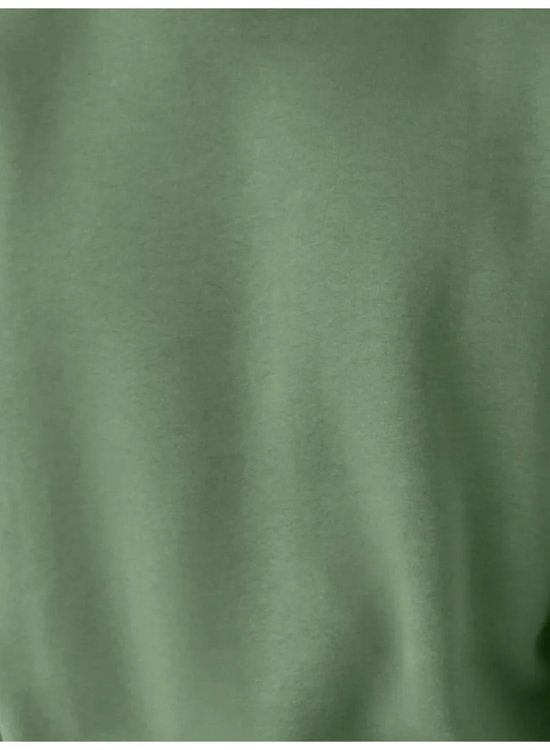 Maniac  Maniac Mens Solid Round Neck Full Sleeve Hunter Green Cotton Sweatshirt for Men | Best Price UAE