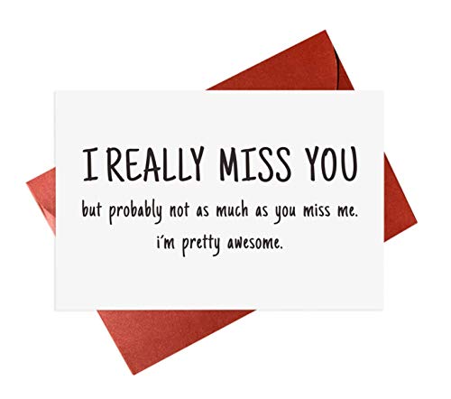 Gonzey Funny I Miss You Card,Really Missing You Cards For Him Or Her - Image 5