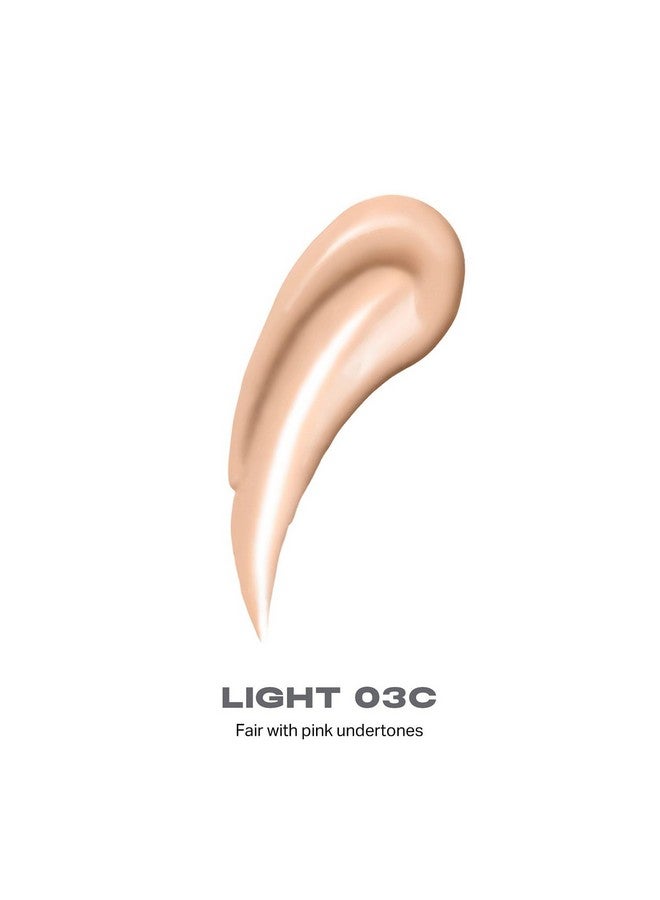 مورفي كريم أساس سائل من مورفي لايت فورم - مكياج أساس بترطيب ممتد مع لمسة نهائية طبيعية مشرقة تدوم طويلاً - تركيبة تدوم طويلاً مع تغطية متوسطة قابلة للبناء - فاتح 03C (1.01 أونصة سائلة) - Image 2