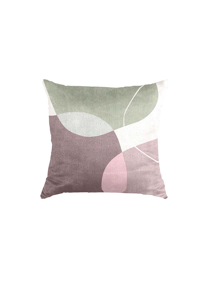 RIZARIES Super Soft Mist Pink Abstract Throw Cushion - Image 1