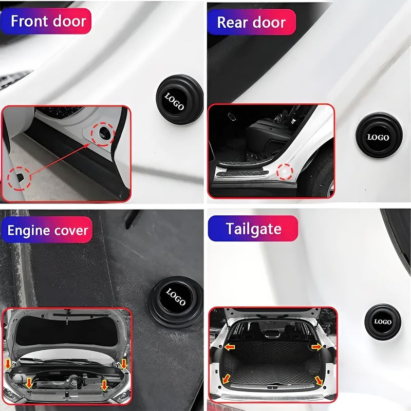 Kidoca Car Shock Absorber Door Guard Protector Rubber Pads & Accessories Fronx, Vitara, Brezza, Swift, Baleno, Ertiga, Wagon R, Alto, Dzire, XL6,Celerio, Eeco, Ciaz, Ignis, Invicto - Image 4