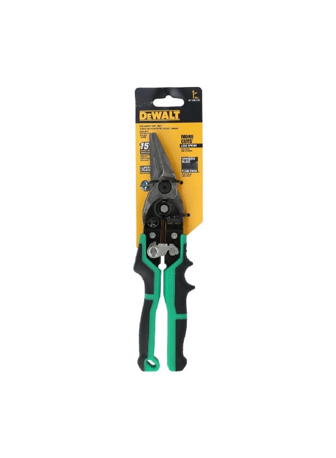 DEWALT Multi-Component Right Cut Aviation Snip Green and Black 10 Inch DWHT14674 - Image 2