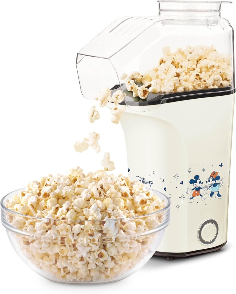 Dash Disney DASH Fresh Pop Popcorn Maker - Oil-Free, Air Popcorn Popper - With Measuring Cup & Recipe Guide - Perfect for Movie Nights - 16 Cups, Mickey & Minnie Design - Image 1