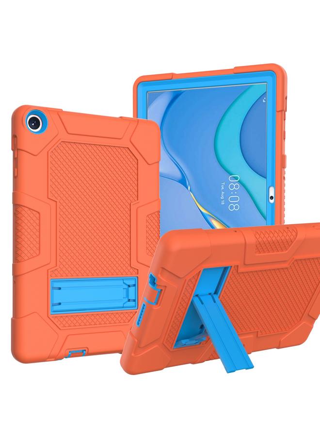 S-TOP Case For Huawei MatePad T 10s / T10 Contrast Color Robot B3 Silicone Hybrid PC Tablet Case with Holder - Image 1
