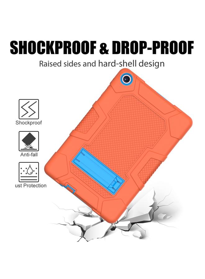 S-TOP Case For Huawei MatePad T 10s / T10 Contrast Color Robot B3 Silicone Hybrid PC Tablet Case with Holder - Image 5