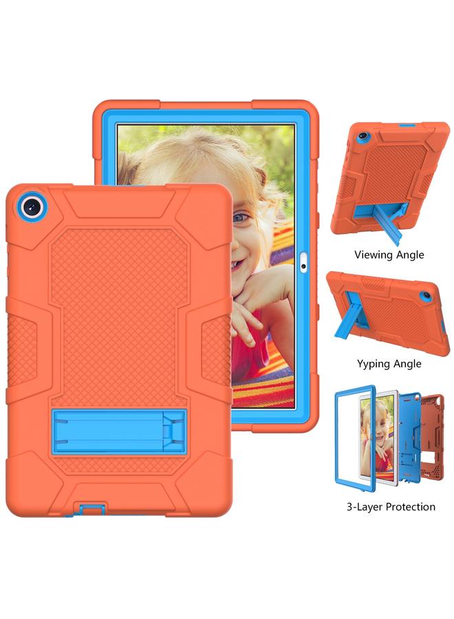 S-TOP Case For Huawei MatePad T 10s / T10 Contrast Color Robot B3 Silicone Hybrid PC Tablet Case with Holder - Image 4