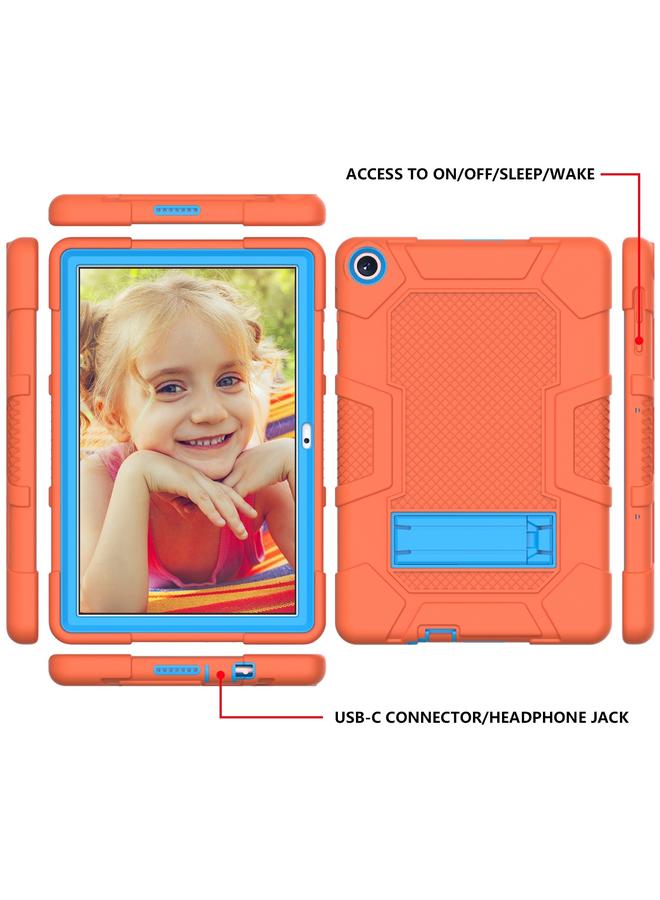 S-TOP Case For Huawei MatePad T 10s / T10 Contrast Color Robot B3 Silicone Hybrid PC Tablet Case with Holder - Image 3