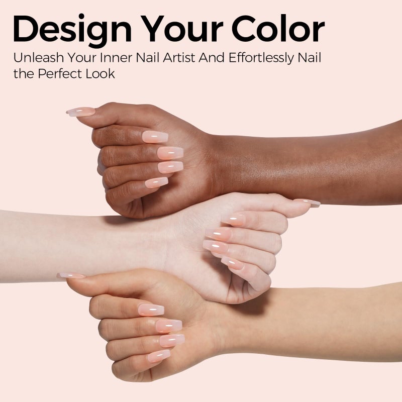 TOMICCA Nude Gel Nail Polish,15ml Light Nude Gel Polish,Soak Off Uv Led Cure Neededï¼ŒColor Long Lasting Translucent Nail Art Manicure French Salon Diy Design Gifts For Woman - Image 2