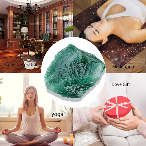 Apengshi 1.2-2'' Green Aventurine Raw Stone Natural Crystal Healing Crystal and Stone Rough Rocks for Fountain Home Garden Decor Meditation - Image 5