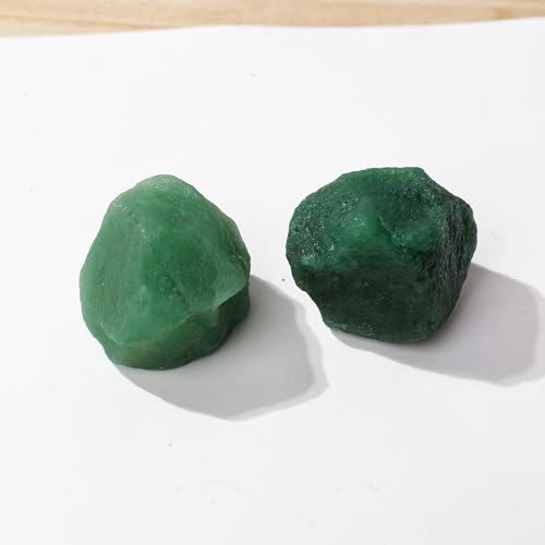 Apengshi 1.2-2'' Green Aventurine Raw Stone Natural Crystal Healing Crystal and Stone Rough Rocks for Fountain Home Garden Decor Meditation - Image 2