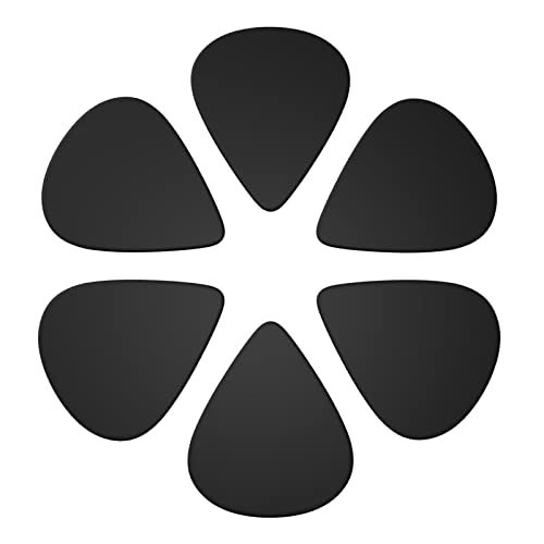 PLKIUYT 6-Pack Customized Guitar Picks Personalized Guitar Accessories Two Sides Printing with Your Name Text Picture Guitar Pick for Men and Women, PureBlack 1set, 0.71mm - Image 4