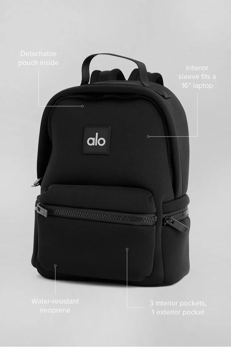 alo ALO YOGA Stow Backpack waterproof matte black fitness bag  - Image 2