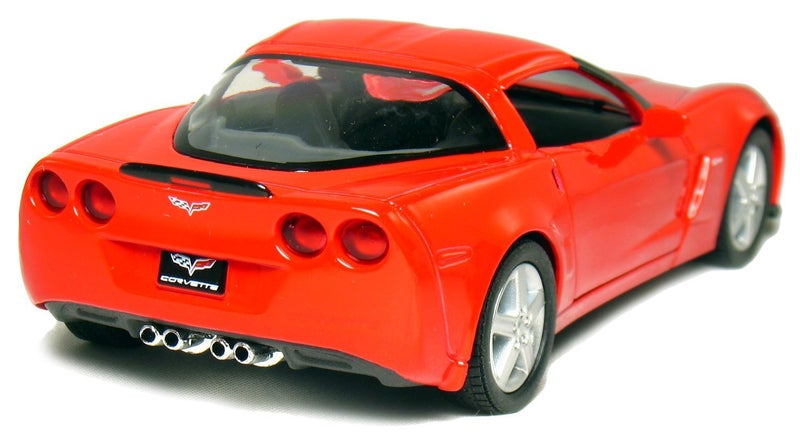 KiNSMART 2007 Corvette Z06 5inch 1:36 Scale 5 Inch Die Cast Metal Model American Muscle Toy Car. Pullback Action Red - Image 3
