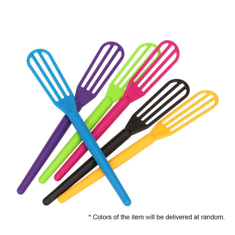 1pc Plastic Salon Hair Color Dye Cream Whisk Mixer Stirrer Random Colors - Image 5